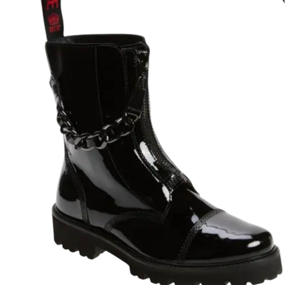 Zadig & Voltaire Joe Cecilia chain  Patent Leather woman’s boot size 10